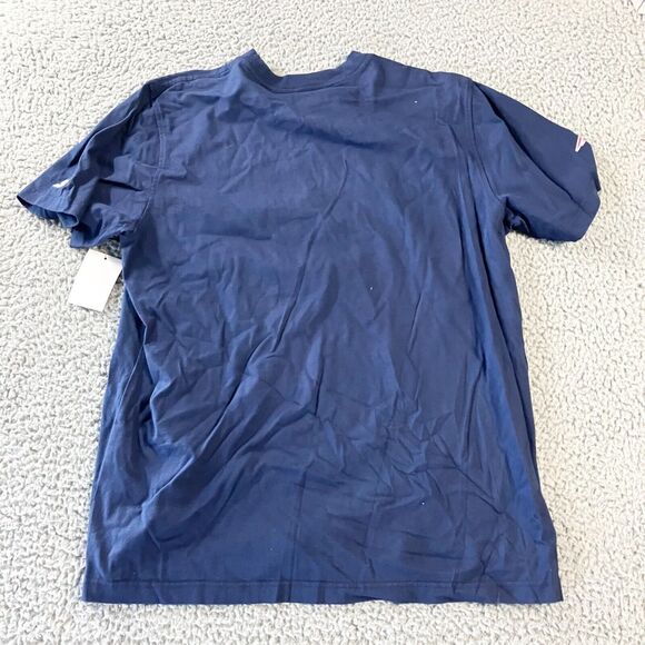 Starter New England‎ Patriots Shirt Mens Large Blue Script Short Sleeve Football - Picture 8 of 8
